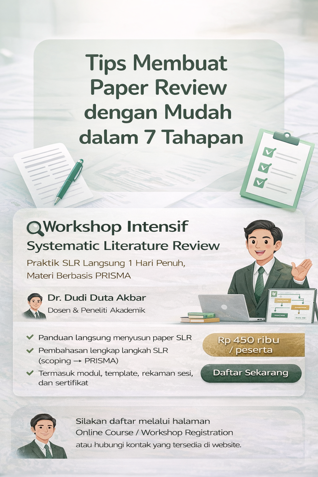 🎓 Program Workshop Intensif — Systematic Literature Review (SLR)